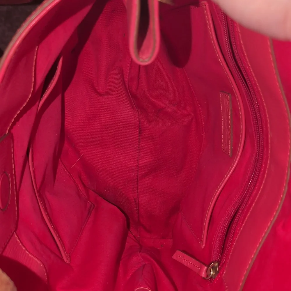Dooney & Bourke Coral Tote with Brown Accents - Picture 6 of 12